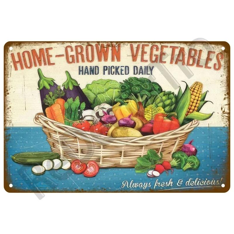 Vintage Gardening Metal Sign Retro Flower Sign Perfect for Outdoor Indoor Home Wall Decor and Farm Decoration