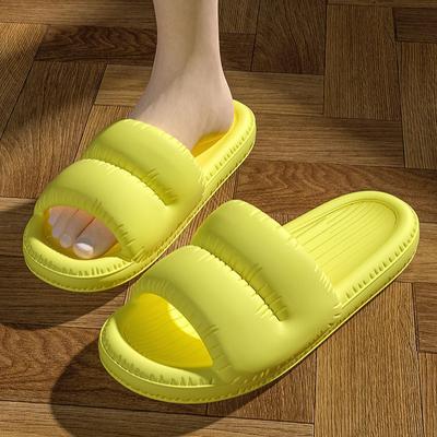 Тапочки для женщин, летние, домашние, для ванной, противоскользящие, толстая подошва, простые и легкие, мужские тапочки