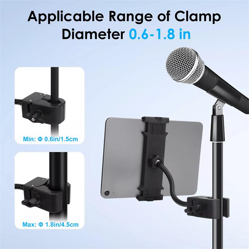 Handlebar Tablet Clamp Mount For 5 To 12.9 Inch Motorcycle Bicycle Scooter Clip Phones Holder For Ipad 12.9 S8 S7 Fe Plus Stand