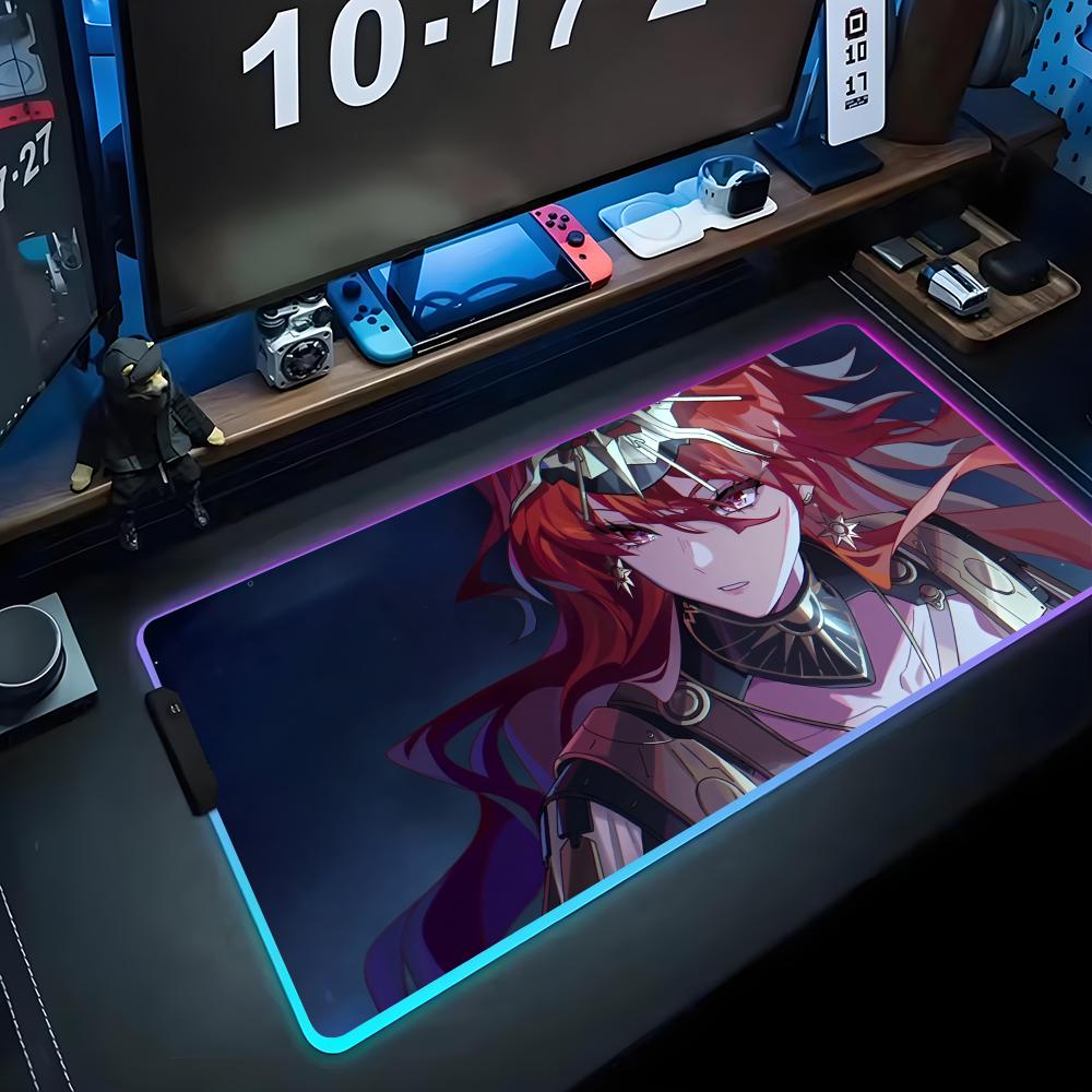 Augusta wuwa Коврик для мыши RGB Игровой коврик для мыши Большой светодиодный коврик Настольный коврик для ПК Светящийся коврик для мыши Большие коврики для клавиатуры Настольный ковер с подсветкой