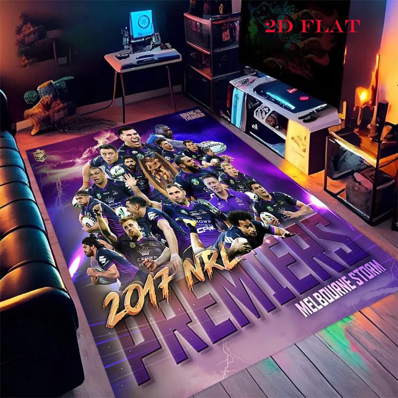 Melbourne Storm Carpet Rug for Living Room Bedroom Home Sofa Decoration,Kids play Nonslip Floor Mat
