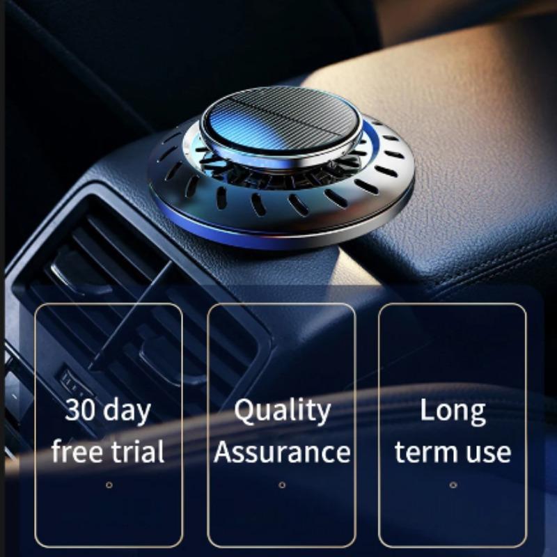 Автомобильный ароматизатор на солнечной энергии, вращающийся на 360° НЛО, автопарфюм для интерьера, креативный освежитель воздуха, автоматический очиститель воздуха, подарочная коробка, декор автомобиля