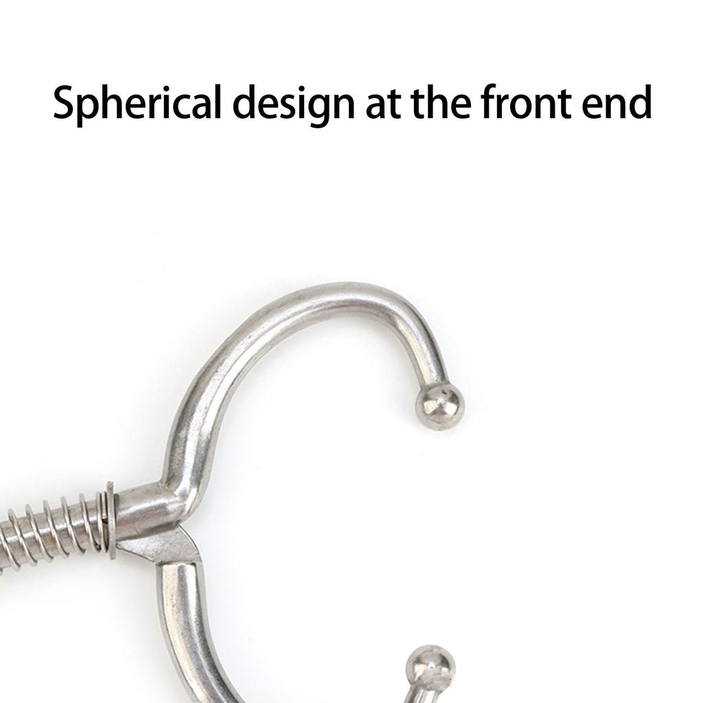 Набор из 3 пружинных колец для носа коров из нержавеющей стали для контроля поголовья скота с автоматической блокировкой, аксессуар для животноводства