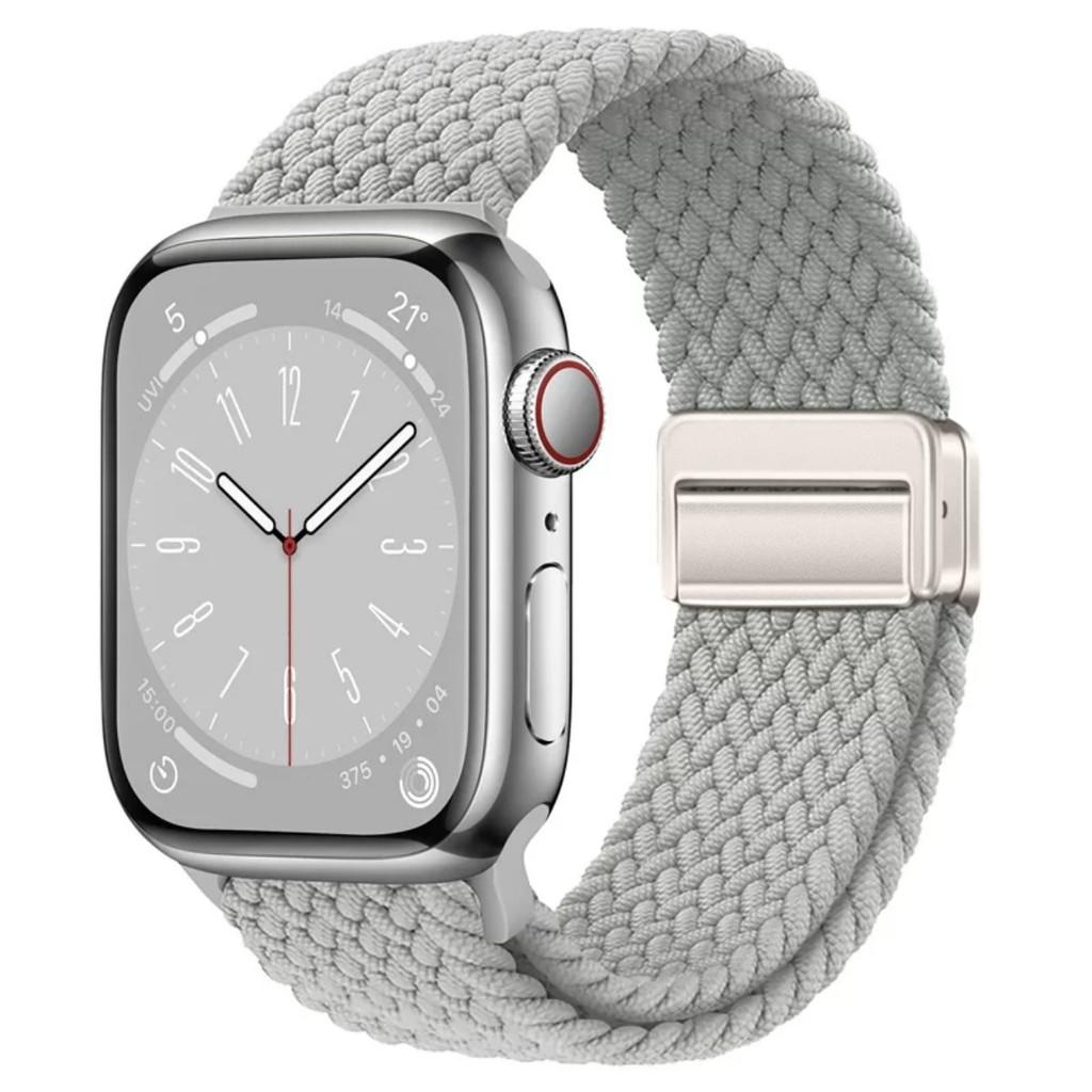 Плетеная нейлоновая ремешок-браслет Совместимый Для Apple Watch S10 46мм 44мм 40мм 45мм 49мм 41мм 38мм iWatch series se 10 7 3 5 6 8 9 Ultra