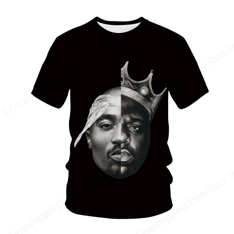 Новая мужская женская футболка рэпера Тупака 2Pac с 3D-принтом, модная летняя повседневная футболка с коротким рукавом, женские топы, футболки, альбом