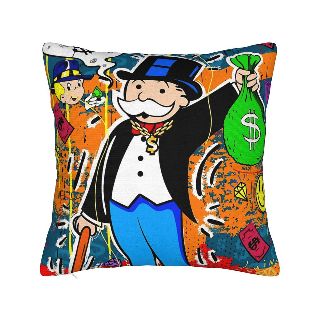 Alec Monopoly B Lucky Dragon Pillow Case Print Pillow Cover Fashion Pillowcases For Office Car Home Decor
