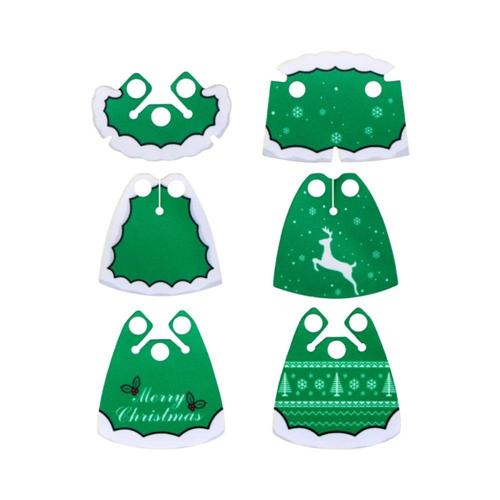 MOC City Christmas Building Blocks Figure Elk Sleigh Tree Garland Cape Coat Fireplace Candy Cane Snack Stand DIY Gift Toys K032