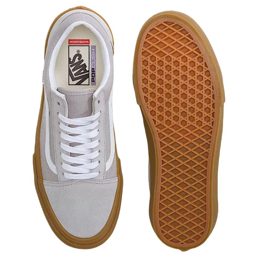 Vans Кеды Old Skool Удобная посадка Низкие кеды для скейтбординга Унисекс кроссовки Светло-серый VN000EDNBH9