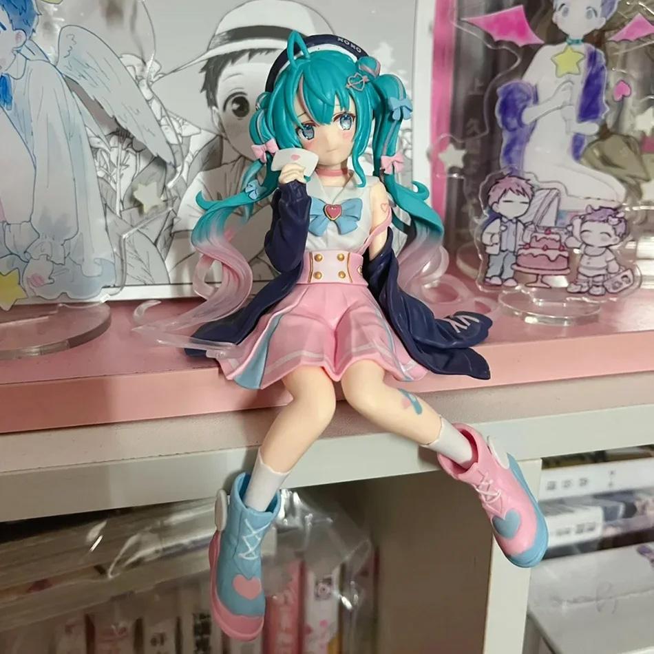 Хацунэ Мику Синие Волосы Аниме Фигурка Сакура и Цветок Свадьба Двойной Стиль ПВХ Статуя Коллекционная Фигурка для Коллекции Фанатов