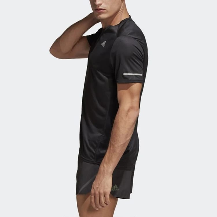 adidas Футболки Мужские Черные С Круглым Вырезом Умеренный Прямой Крой CG1953
