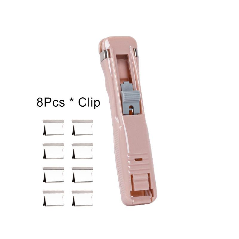 1 шт. мини пластиковые школьные принадлежности ручной зажим инструменты для переплета нажимной степлер для документов