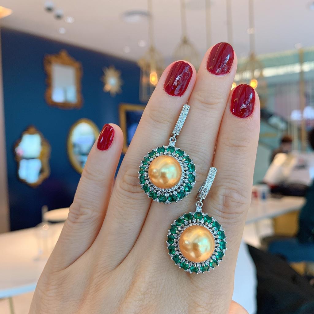 Австралийский жемчуг Fritillary Женская мода Креативные украшения Знаменитости Ювелирные изделия Подвеска-гвоздик для женщин