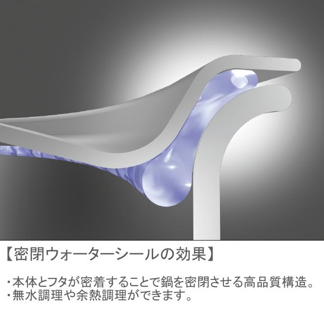 Miyazaki Seisakusho Geo Saute Pan, 25 cm, Seven-Layer Construction, Silver
