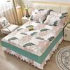 Комплект постельного белья из домашнего текстиля Four Seasons с активным принтом, двойной, разные спецификации, разные размеры, матовая, разноцветная юбка-кровать
