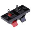10 Pcs Spring Clip Speaker Terminal Board 2 Ports Binding Post Connector Socket