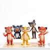 5 шт. Мультяшные Леопардовые Братья И Тигр ПВХ Фигурки Действия Модель Игрушки Коллекционные Подарки Для Детей