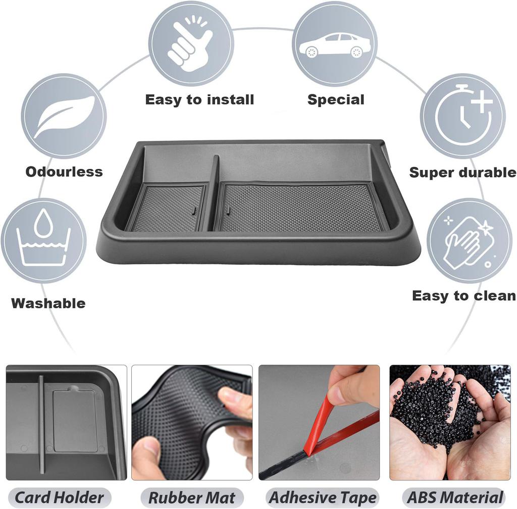 Для 2025 Chevy Suburban/Tahoe Органайзер-лоток на приборную панель центральной консоли За экраном Бокс для хранения на приборной панели Аксессуары для интерьера