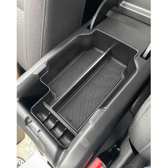 TACORBO Center Console Organizer Compatible With Chevy Colorado/GMC Canyon Accessories 2015- Armrest Secondary Storage Box, ABS Materials,Black