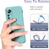 For Xiaomi 12T 5G/Redmi K50 Ultra 5G Ring Kickstand Liquid Silicone Phone Case Cell Phone Cover with Lanyard