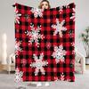 2026 Happy Christmas Flannel Blanket 3D Printed Blanket For Home Camping Nap Leisure Blankets Christmas Gifts For Home Decor