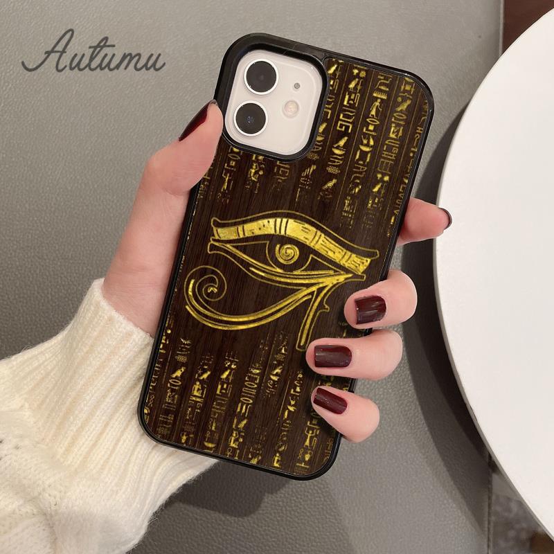 Чехол для телефона с египетскими иероглифами и символами для iPhone 11 12 13 14 Pro Max mini XR XS SE 2020 7 8 Plus Samsung S21 S22