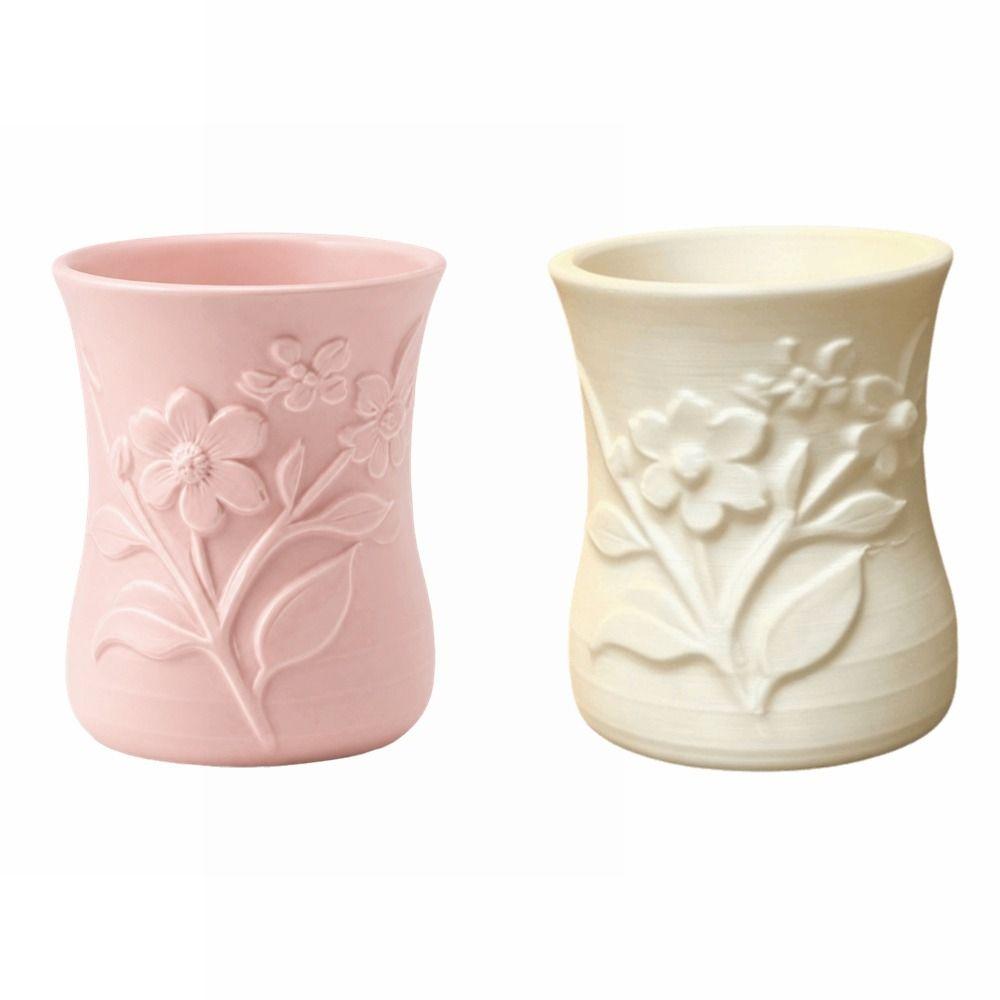 Multi Functional Storage Box 3D Printed Pen Holder Light Luxury Flower Vase Desktop Decoration