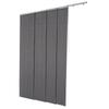 Panel Track Blinds Extendable Track 116 cm to 218 cm W Trimmable Dark Gray
