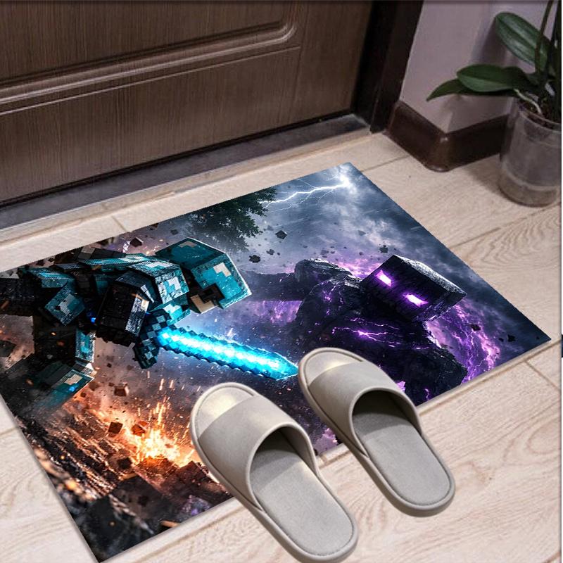 Gamer Pattern Rug, Indoor/Outdoor Mat, for Picnic, Gameroom, Bedroom, Office, Living Room, Home Decor Carpet, Birthday Gift
