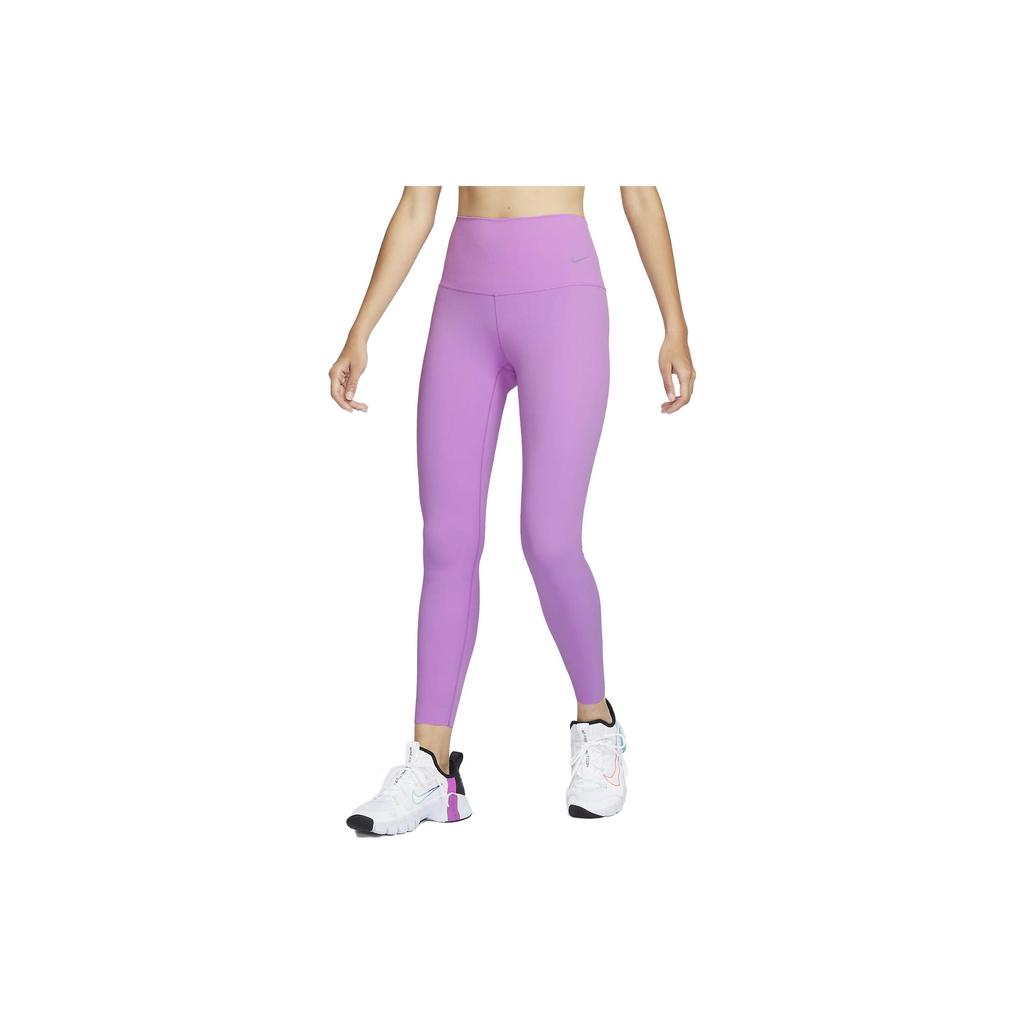 Nike Леггинсы с логотипом Zenvy Air Series с высокой талией, женские леггинсы светло-травяные, фиолетово-красные DQ6014-532