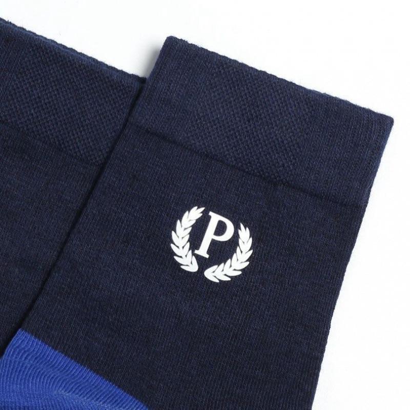 Мужские антибактериальные носки до середины икры, осенние и зимние, нескользящие, с буквами, дышащие, спортивные носки