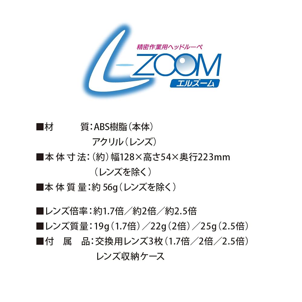 Лупа для моделистов OHM Precision Head Loupe Elzoom RP-HDL1 08-0784