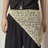 Bohemian Tassel Knitted Triangle Scarf Multi-functional Crochet Headscarf Hollow Shawl  Girl