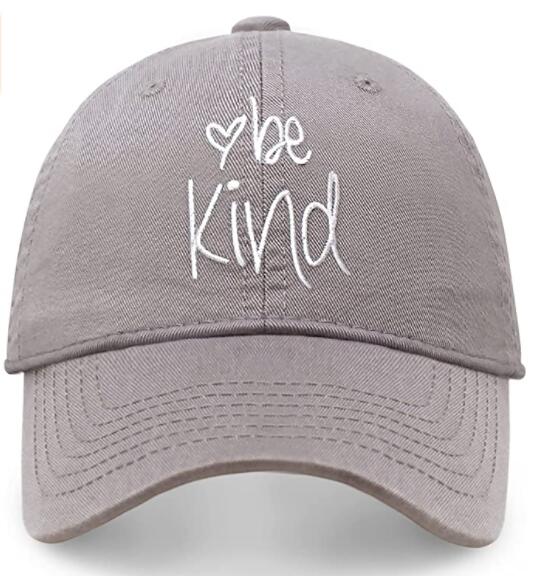 Be Kind Trendy Womens Baseball Cap Unisex Fashion Cotton Style Fun Inspirational Saying Seasonal Outdoor Travel Headwear
