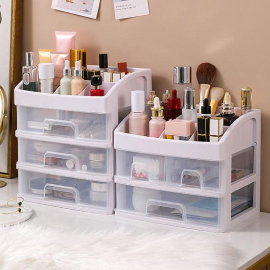 Storage Box Pull-Type Design Large Capacity Multi-layer Desk Storage Container Cosmetics Office Supplies Organizer