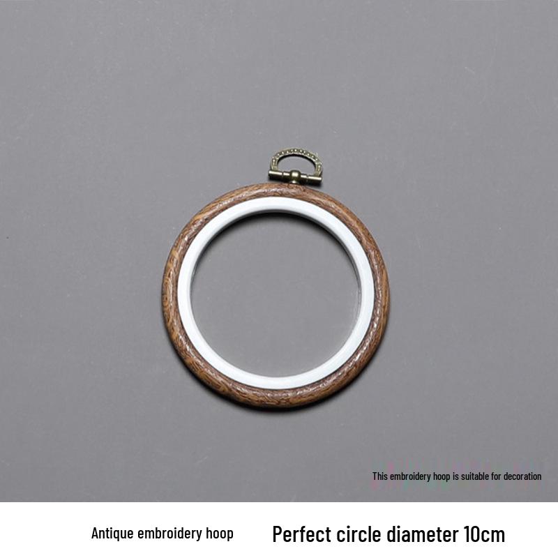 Пластиковый обруч для вышивания в стиле бамбука: Сделанная вручную круглая рамка и подставка