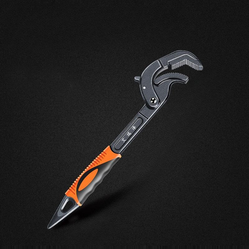 Гаечный ключ из хром-ванадиевой стали, многофункциональный, регулируемый, самоблокирующийся, с открытым зевом, ручной инструмент для ремонта