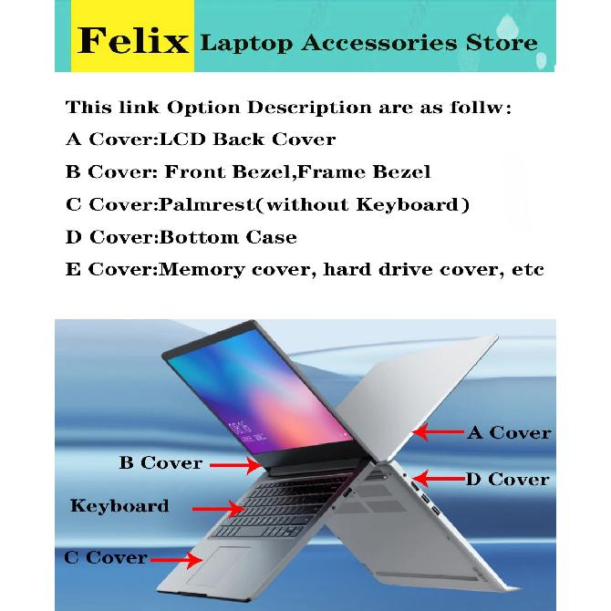 For Envy13 Envy 13-AQ TPN-W144 New Laptop Case LCD Back Cover/Front Bezel/Palmrest Keyboard/Bottom Case Top Case L54933-001