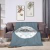 Puffins Rocks Plush Blankets Students  Flannel Throw Blanket For Home Decor Soft Warm Design Quality Bedspread Birthday Present
