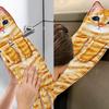 Funny Cat Hand Towels Kitchen Bathroom Hand Towel With Hanging Loops Soft Absorbent Home Decor Dishtowel For Cat Lover Gifts