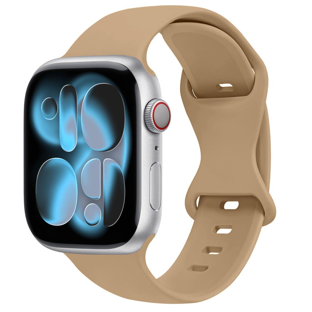 Спортивный силиконовый ремешок для Apple Watch Bands 40мм 44мм 46мм 45мм 41мм 49 42мм Correa Браслет iWatch серия 10 11 9 8 7 ultra 3 SE