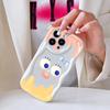 Мультяшный узор, кремовая текстура, мягкий силиконовый чехол с волнистыми краями, чехол для телефона IPhone Samsung Huawei Honor Xiaomi Redmi OPPO Realme Vivo Infinix