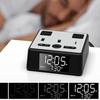 Smart Loud Hotel Best Desk Digital Alarm Clock and Charging Station With Usb a and C Charger AcOutlets for Heavy Sleepers