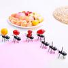 12Pcs Fruit Ant-Shaped Fork Cartoon Fruit Fork Safe Durable Reusable Dessert Fork
