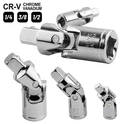 Набор карданных шарниров 1/2 3/8 1/4 Удлинительная штанга под углом для трещотки Адаптер для торцевых головок Ручной и пневматический Гибкий адаптер Набор инструментов для торцевых головок