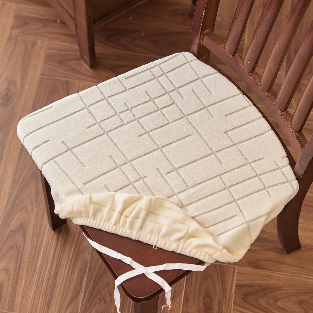 Non-Slip Chair Cushion Cover Anti-dirty Seat Protector Minimalist Jacquard Chair Slipcover Holiday