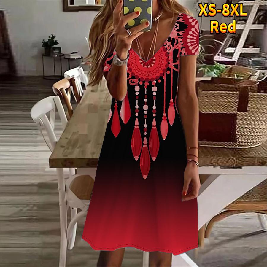 Летняя мода женская V-образным вырезом с коротким рукавом ледяное ожерелье с кристаллами платье с принтом секс-платье