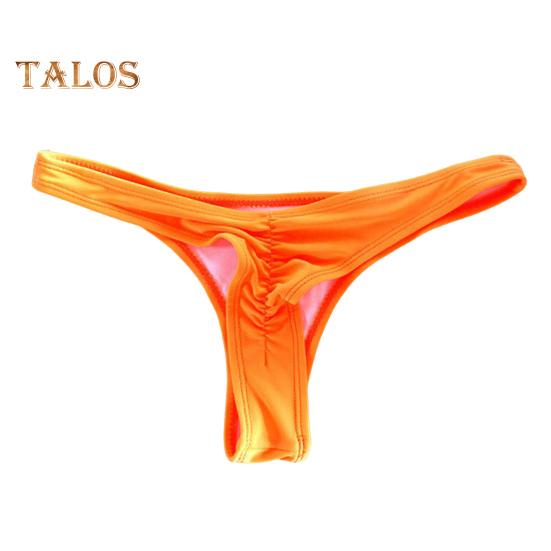 Women's Cheeky Bikini Bottom Low Waisted Thong Rave Bottoms Mid Cut Bathing Suit Bottom for Beach Swimming Pool