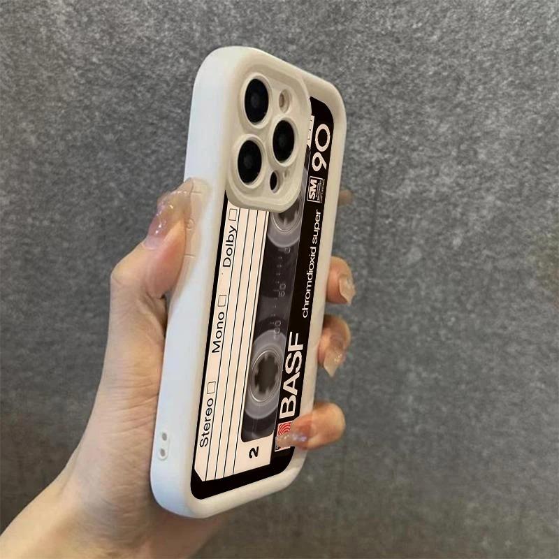 Силиконовый чехол для телефона с рисунком 'Счастливая лента' для iPhone 16 15 14 13 12 11 Pro Max X XS XR 7 8 Plus 16E SE, противоударная задняя крышка