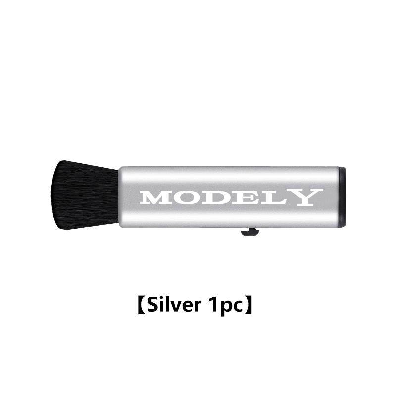 Car Retractable Cleaning Brush Outlet Dusting Small Brush Interior Accessories For Tesla Model 3 Y S X 2021 Juguete Roadster