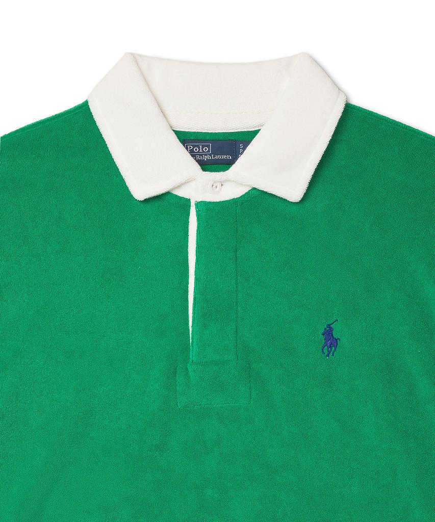 POLO RALPH LAUREN W Crop Terry Rugby Shirt - Green